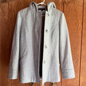 Wool car coat- gray